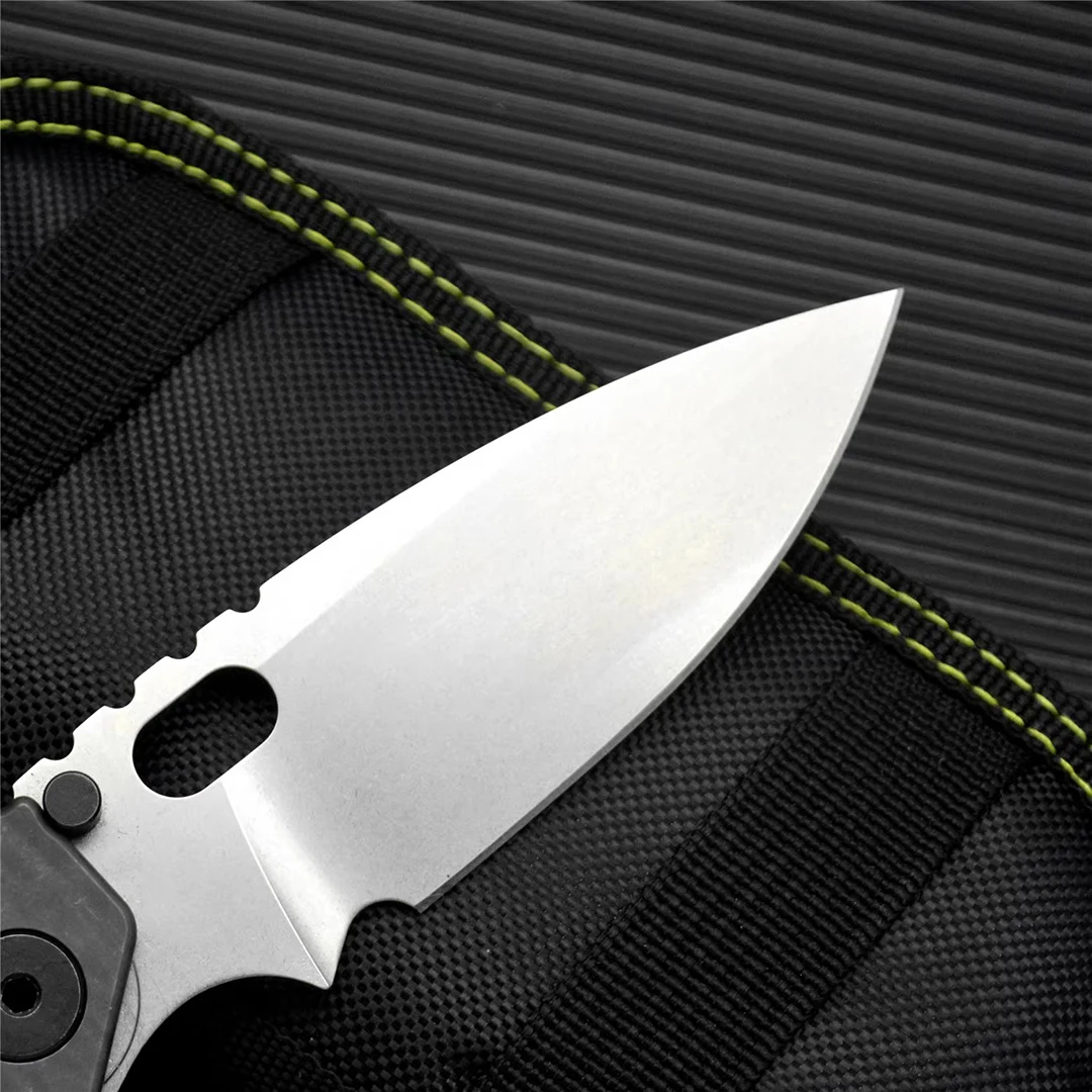 Strid SMF Titanium alloy folding knife 9CR18MOV steel outdoor Camping Hunting survival Tactical gear Combat Defense Pocket knife