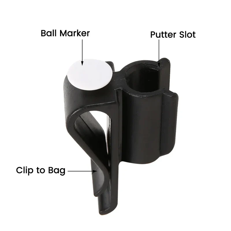 Golf Putter Holder Golf Bag Clip Fixed Golf Clubs Buckle Ball Training Aids Outdoor Sports Game Accessories Swing Trainer