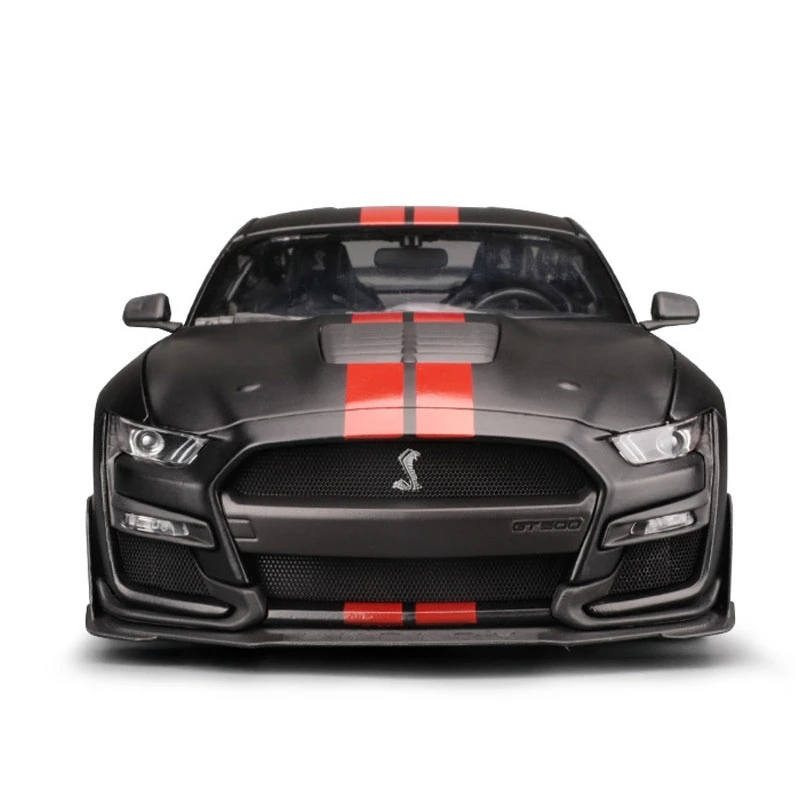 Maisto 1:18 Mustang Shelby Cobra Sports Car Gt500 Black Die Cast Alloy Car Model Nostalgic Collection Car Model Boy Toy Gift