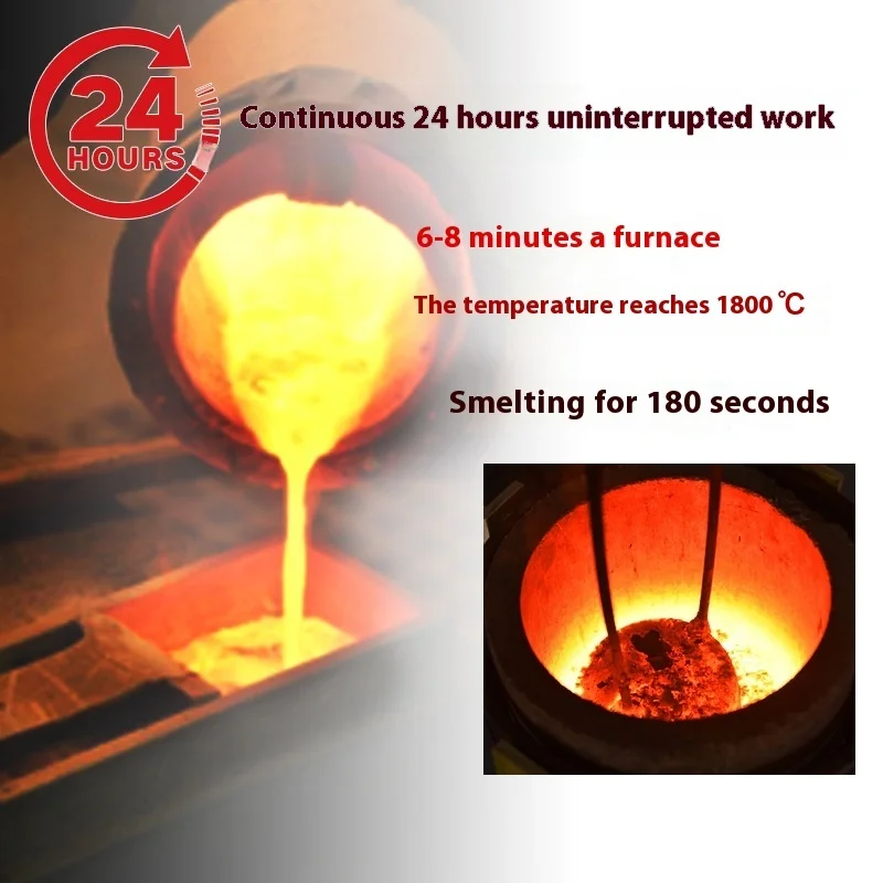 Small Furnace With Temperature Control High-Frequency Metal Heating Melting Furnace