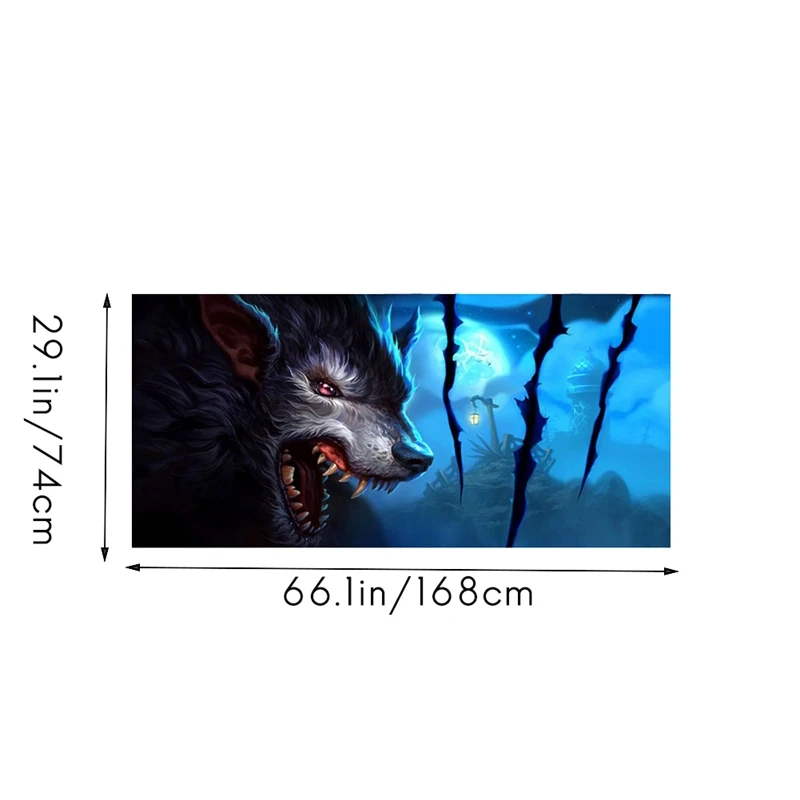 Wolf Totem For Truck Jeep Suv Pickup 3D Rear Windshield Decal Sticker Decor Rear Window Glass Poster 168 X 74CM