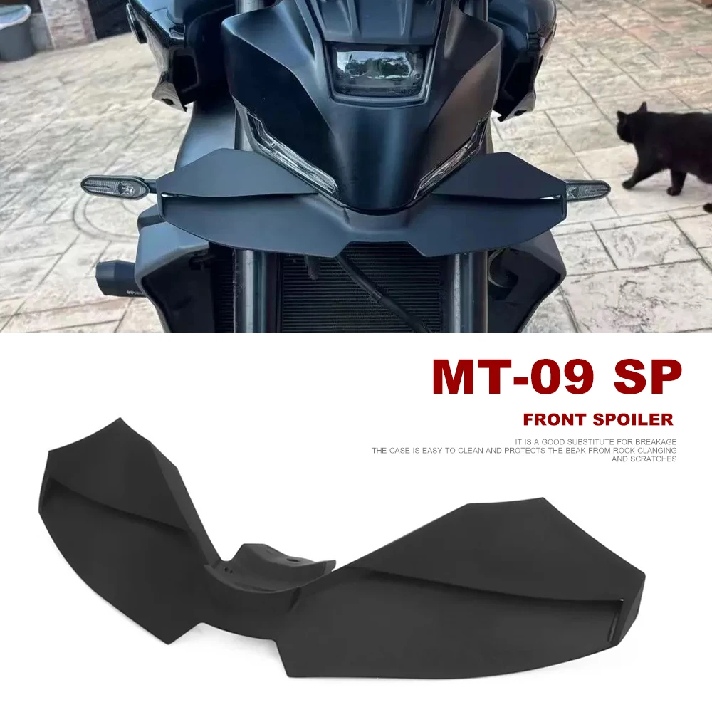 

Black Front Spoiler Kit For YAMAHA MT-09 SP MT09 MT 09 2024 2025 Downforce Naked Frontal Spoilers Winglet Aerodynamic Wing