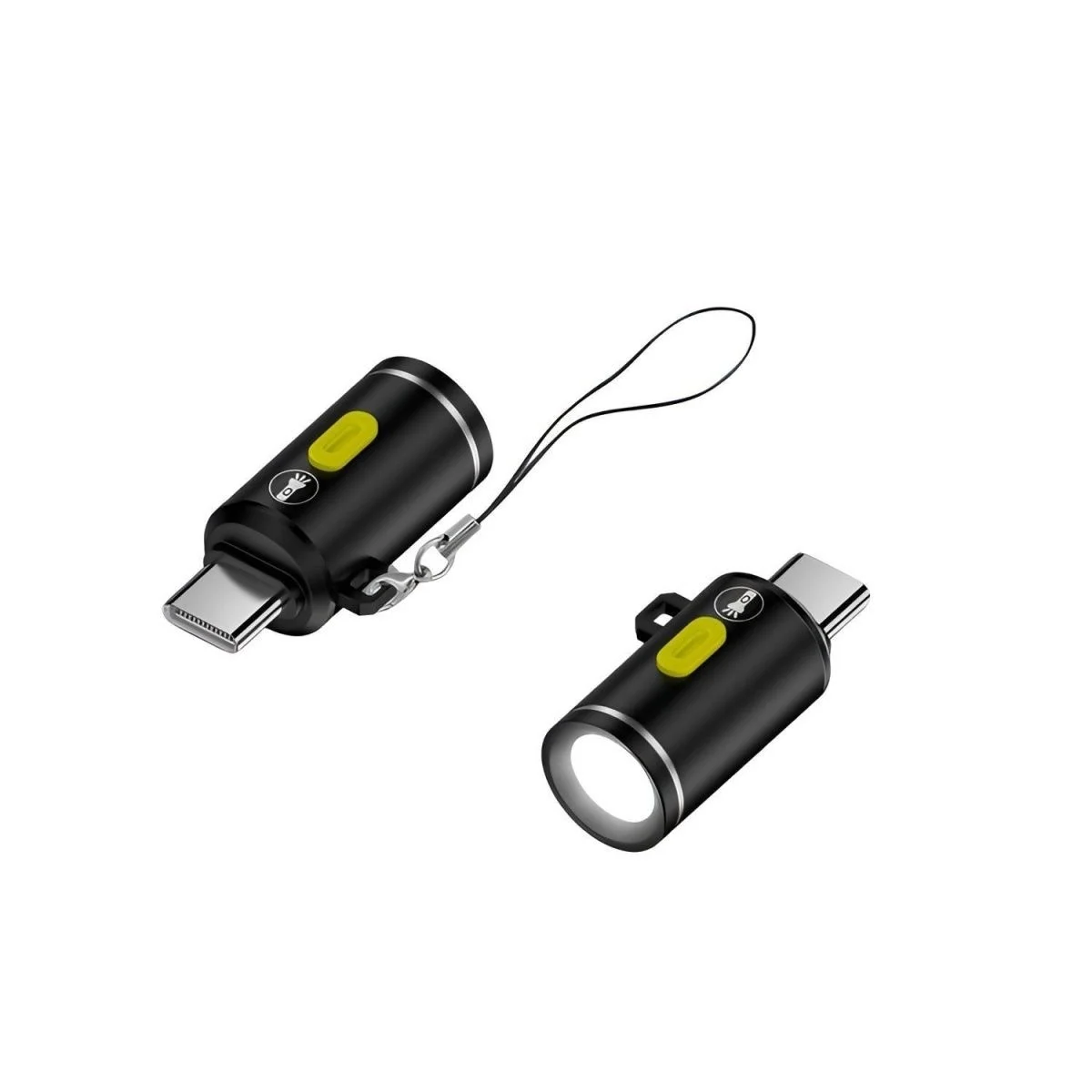 Mini Flashlight Adapter Mobile Phone Power Bank Type-C Power Supply Outdoor Household Emergency Small Flashlight Work Light 랜턴