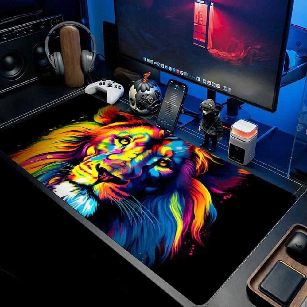 

Lion Mouse Pad large keyboard mouse desk pad non-slip rubber gaming mouse pad laptop mouse carpet