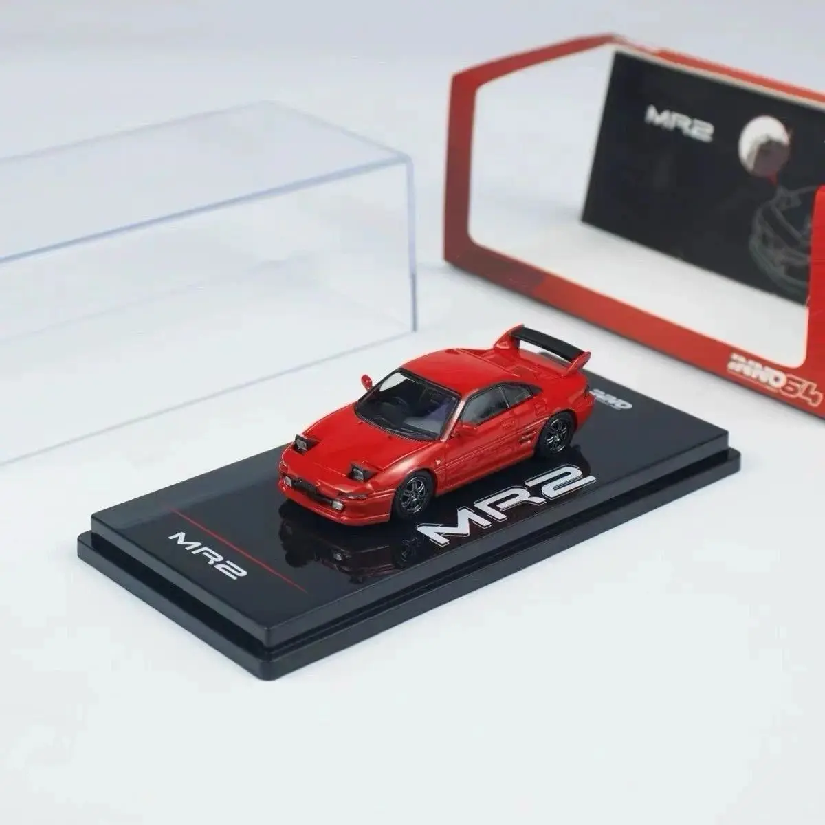 

Presale INNO 1:64 MR2 SW20 JDM Mid-engine Sports Coupe Red Diecast Model Functional Pop-Up Headlights Gift