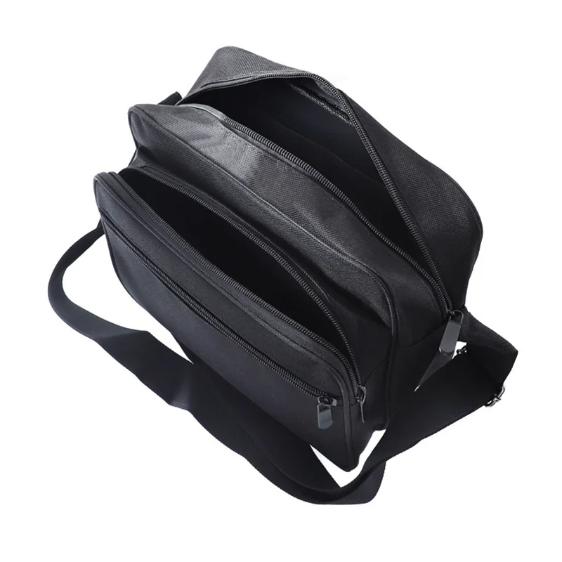 Realmote Multifunctional Shoulder Bag Wear-resistant Storage Tool Kit Black Canvas Satchel Package For Maintenance Electrician