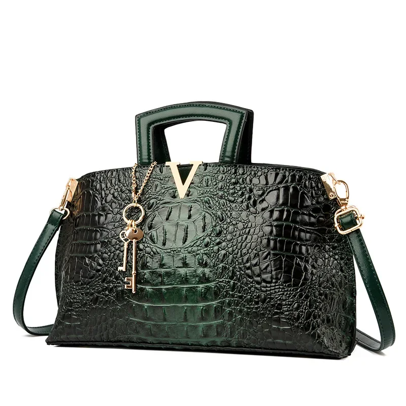 2024 New Fashion Alligator Women Handbags European Design Designer Leather Shoulder Bags Female Girl Brand Luxury Cross Body Bag