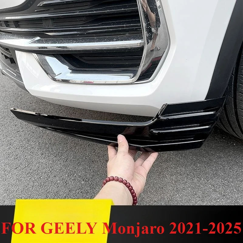 

Front Bumper Side Corner Protector Sticker Trims ABS Front Bumper Corner Strip FOR GEELY Monjaro 2021-2025 Exterior Accessory