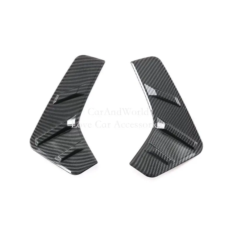 Carbon Fiber Rear Fog Light Tail Foglamp Frame Protector Cover Trims Car External Accessories For BYD Atto 3 2020-2022 2023