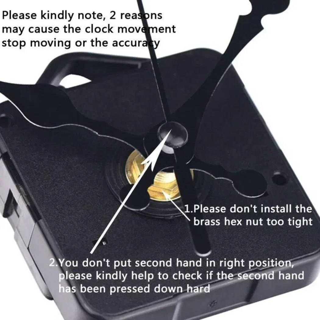 DIY Clock Components Creative Craft Clock Movement Long Hand Quartz Clock Movement Mechanism DIY Kit Battery Powered Hand Tool
