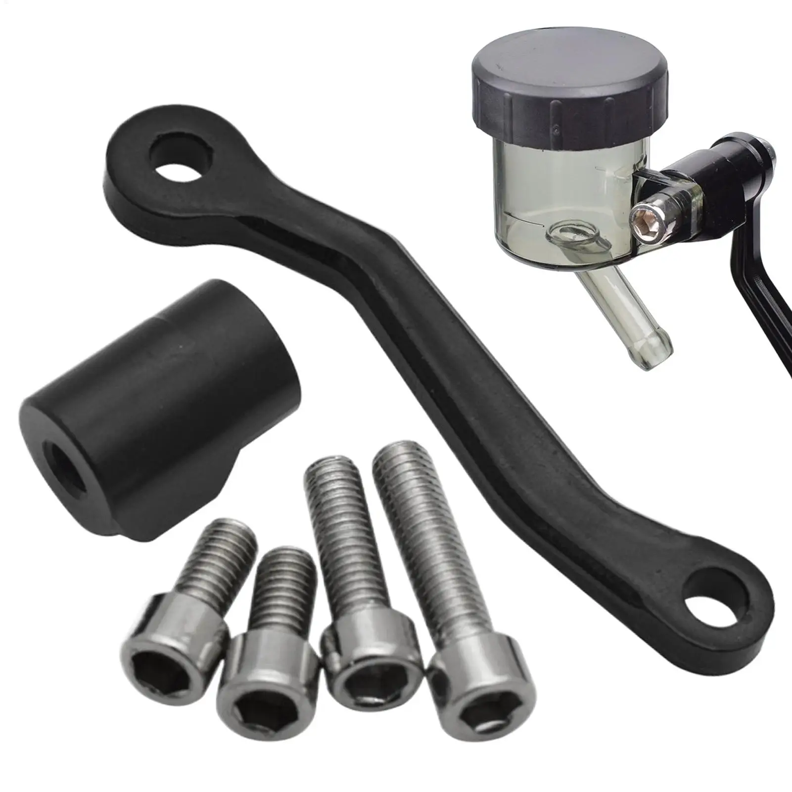 Motorcycle Brake Reservoir Bracket Aluminum Alloy Quick Installation Mounting Holder for Sport Street Dirt Bike Modification
