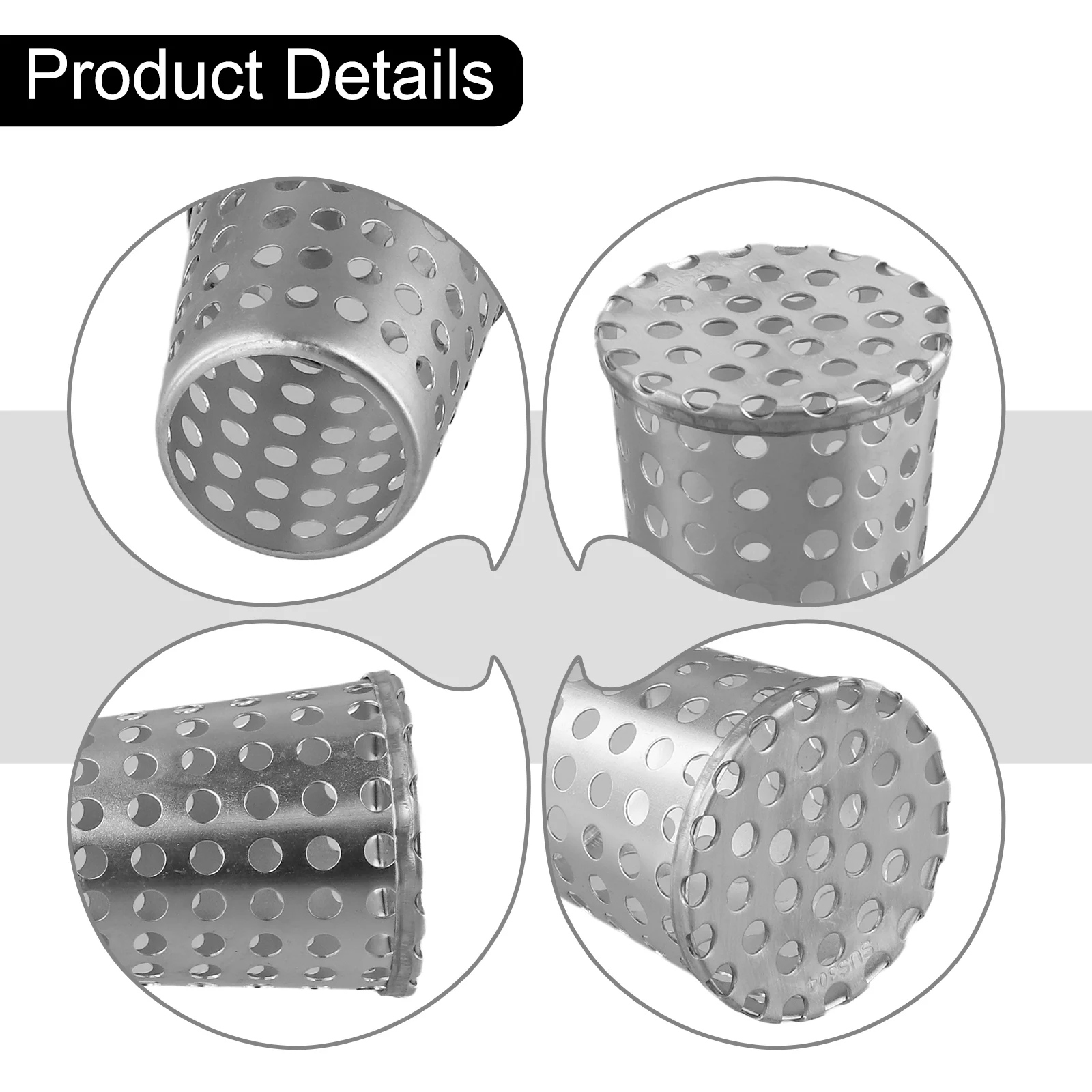 304 Stainless Steel Floor Drain Cover for Rooftop For Drainage Applications Compatible with 50mm to 200mm Pipe Diameters