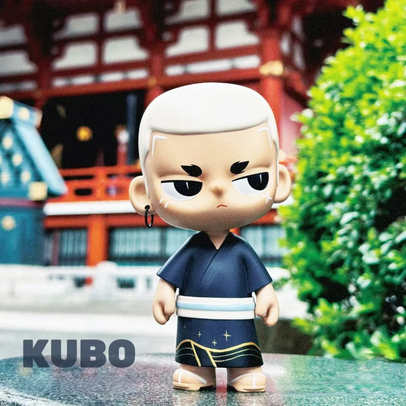 KUBO Kimono White Hair Figure Toy Enjoy Summer Holiday in Japan Cool Boy Doll Handsome Guy Art Collection Designer