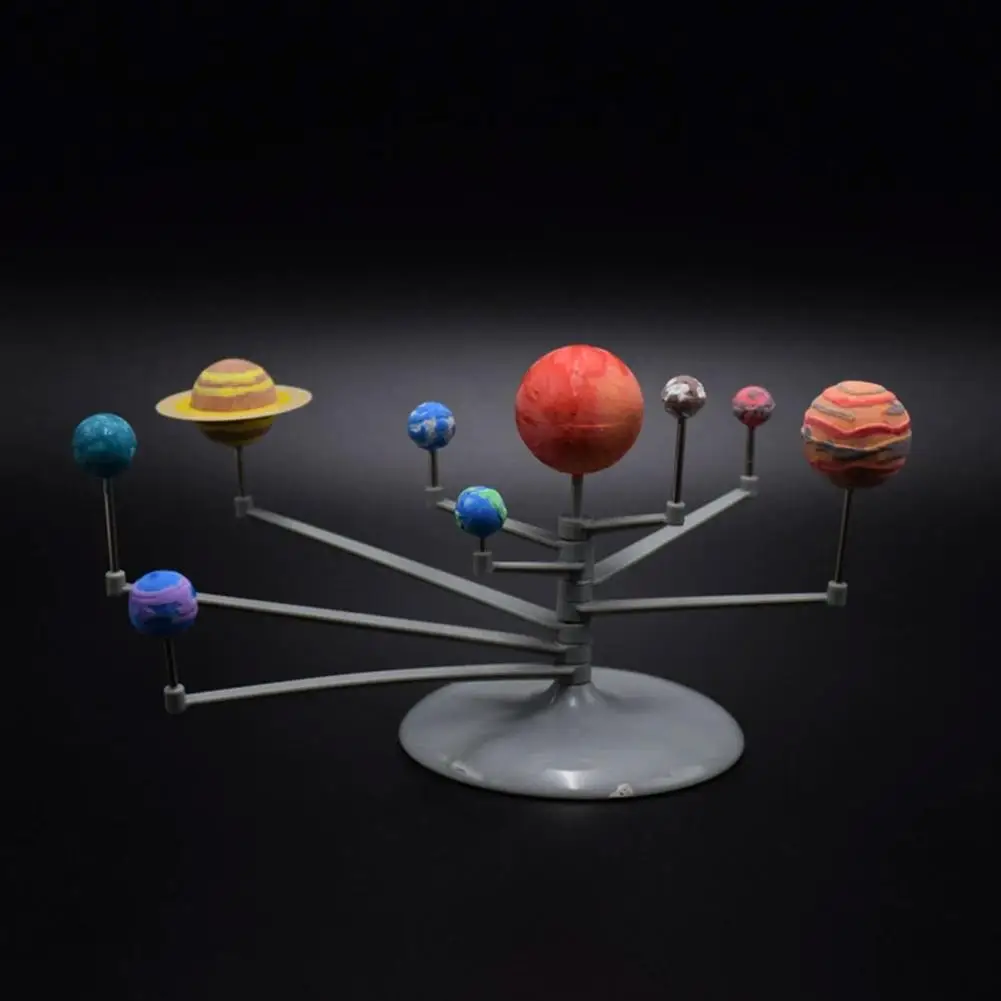 Juguete Educativo de Pintura para Niños, Simulación de los Ocho Planetas del Sistema Solar, Interacción entre Padres e Hijos, Planetario de Juguete (1/2 Caja)