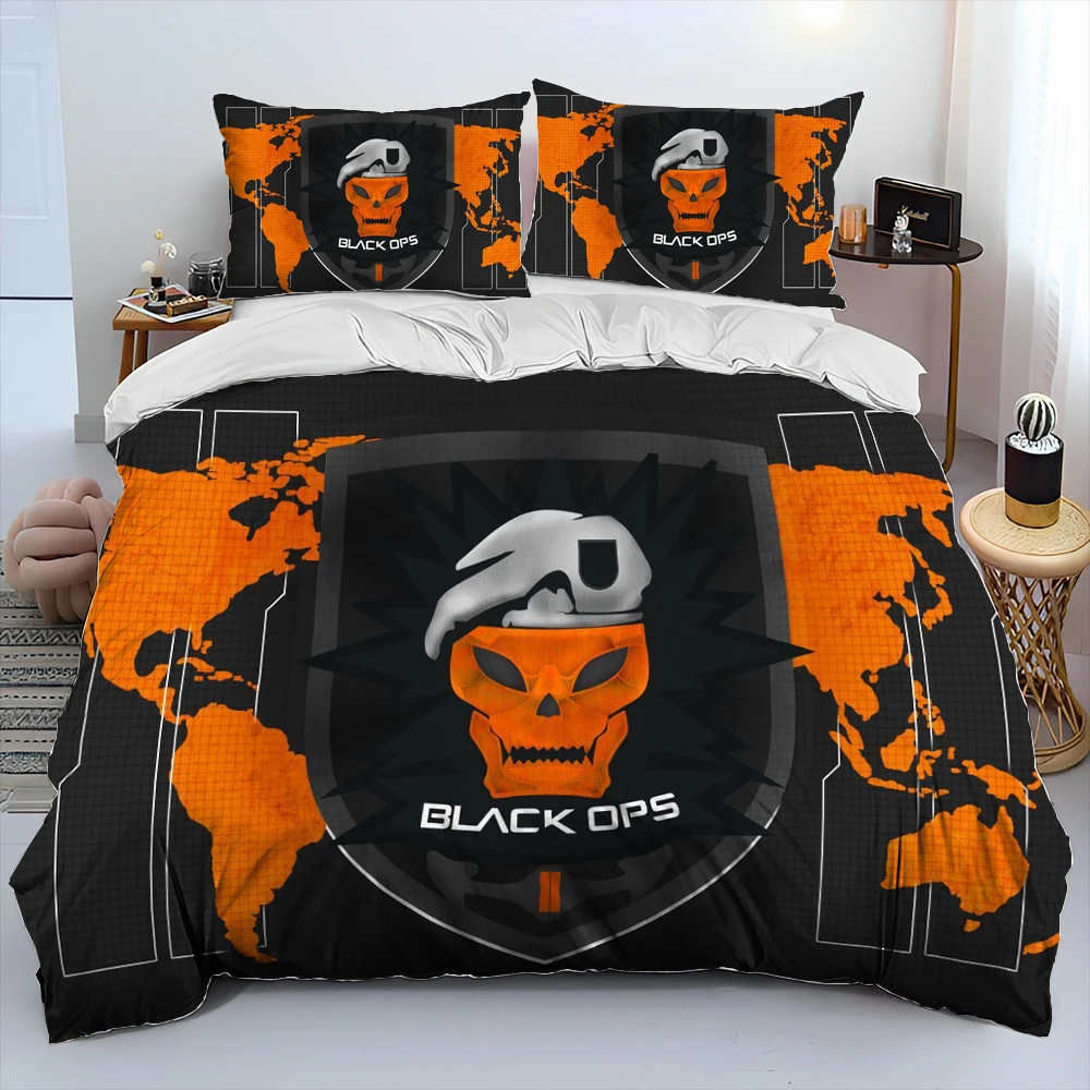 Imagem -06 - Jogo Call of Duty Conjunto de Cama para Crianças Consolador Gamer Capa de Edredão Cama Colcha Fronha King e Queen Size Jogo