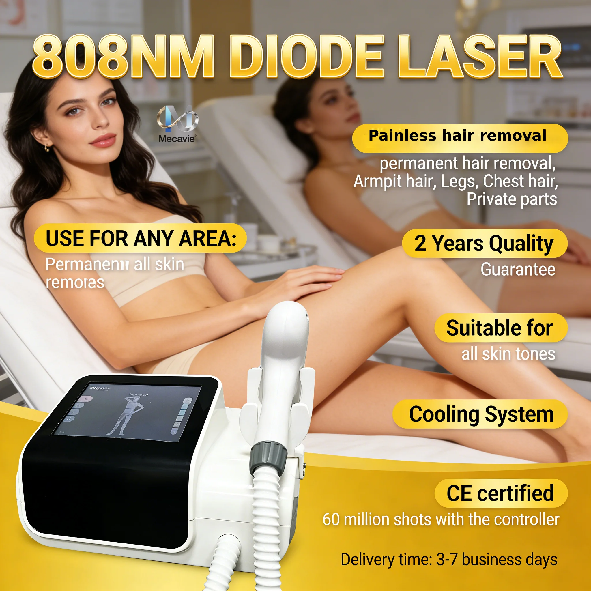 2026 New 4 Waves Mini Portable - огляд і ціна Industrial Laser Hair Removal Machine