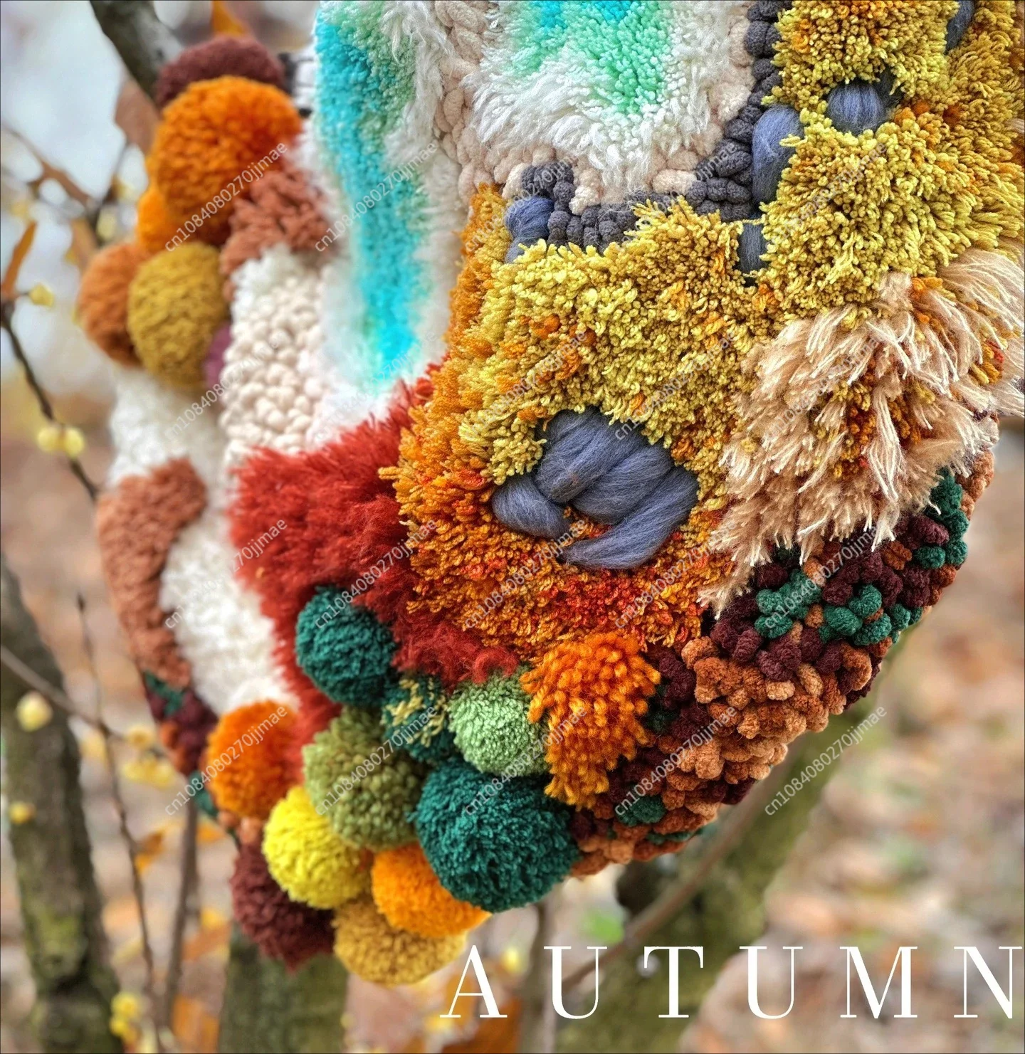Confezione di materiali per tappeti in muschio Tappeto fatto a mano fai-da-te fatto in casa per camera da letto (prodotto non finito)