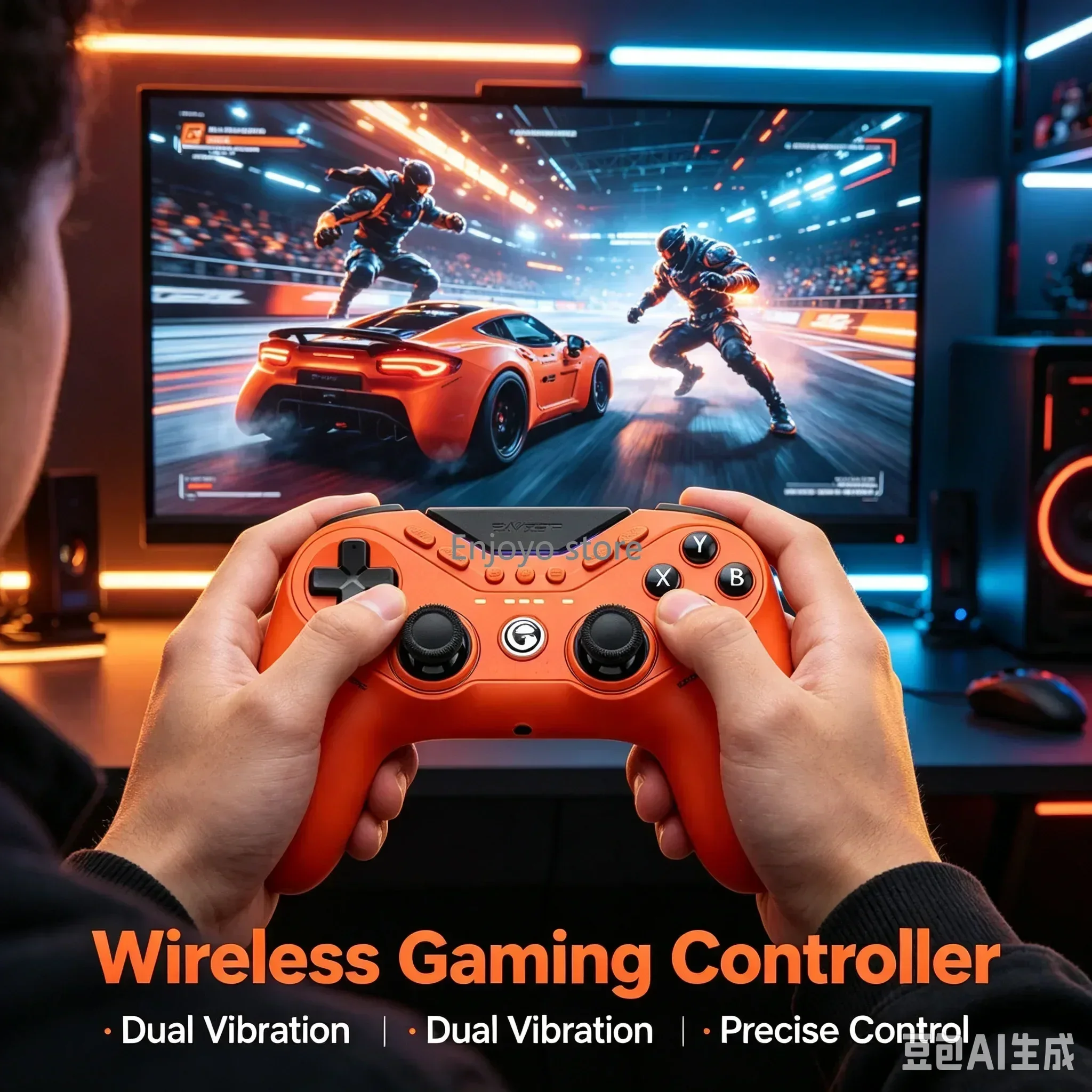 Controle de Jogo com Fio Stock Tarantula 8K, Joystick Magnético TMR Leve, Taxa de Polling de 8000Hz para PC, Switch, Steam e Esports