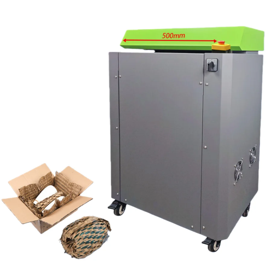 Industrial Paper Shredder 500 MM Large Heavy  Recyclable Carton Box Waste Use=d Packaging Material Cardboard Cutting Machine