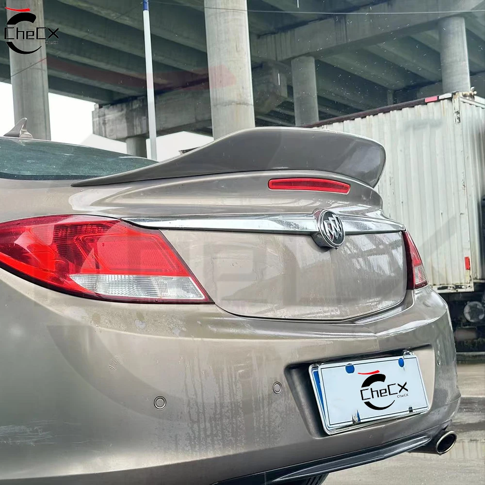 High-Quality Fiberglass Rear Spoiler for Buick 2009-2013 Regal Opel Bright Black Trunk Lid Spoiler Tail Wing
