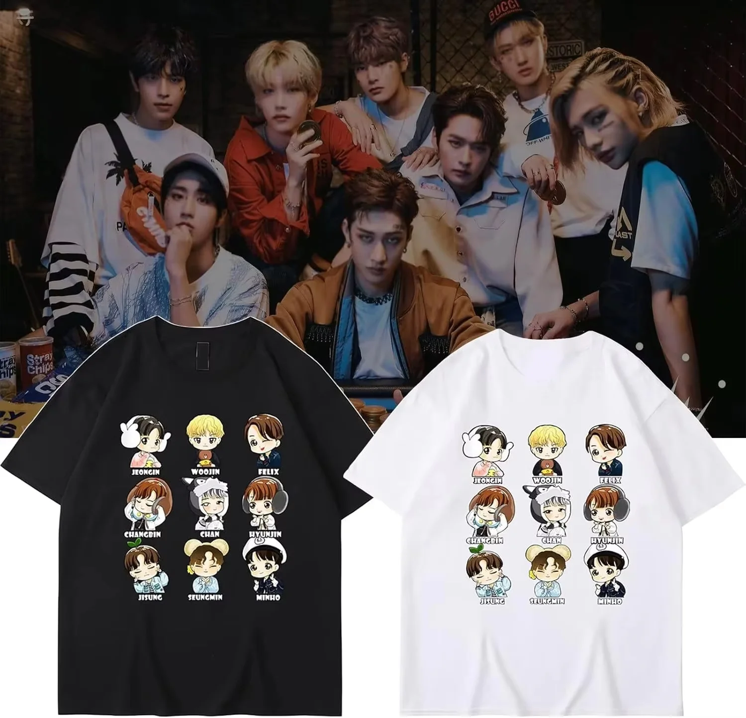 Famous pop group T-shirt K-pop singer group T-shirt