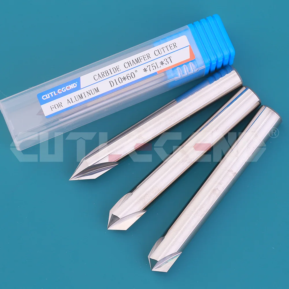 

CUTLEGEND 60° 90° 120° Degree Angel Chamfer Milling Cutter Carbide 3 4 5 6 8 10 12 16mm diameter Chamfering Mill Deburring Edges