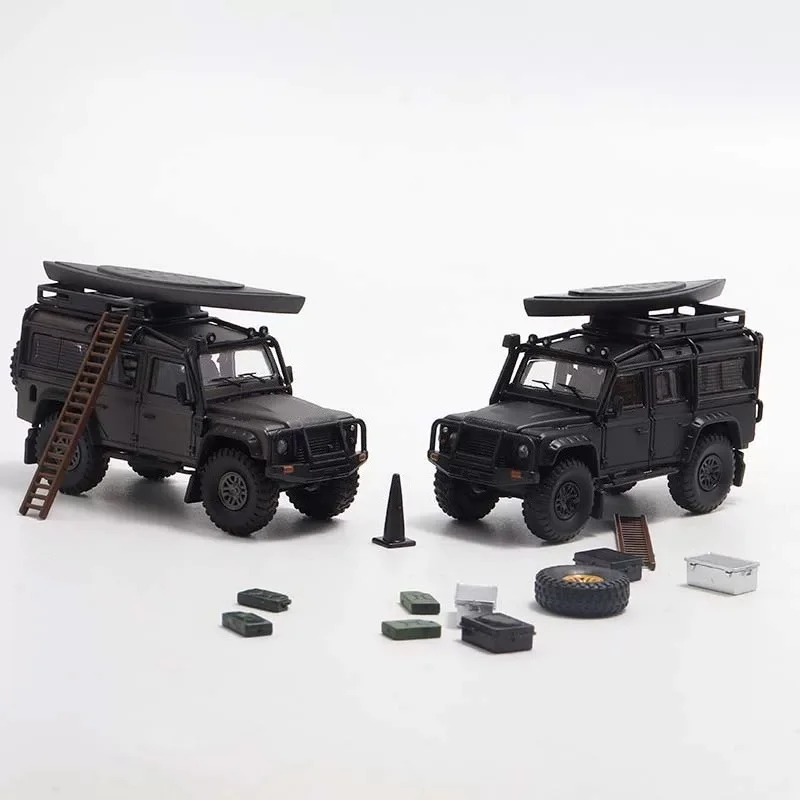 ماستر 1:64 موديل سيارة ديفندر 4x4 مصنوع من خليط معدني مع ملحقات #3