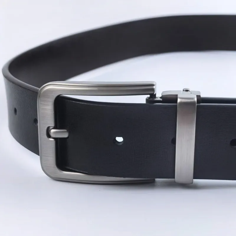 Pasek męski Paski dla mężczyzn 105-125cm Wysokiej jakości skórzany luksusowy pasek męski Nowa moda Klasyczny Vintage Klamra na bolec Pasek biznesowy