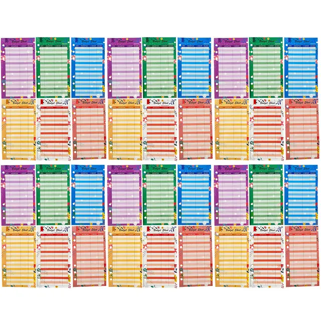 36 Sheets Budget Cards Portable Practical Cash Recording Sheets Daily Expense Tracker Home Office Supplies 36 Sheets Budget Cards Portable Practical Cash Recording Sheets Daily Expense Tracker Home Office Supplies