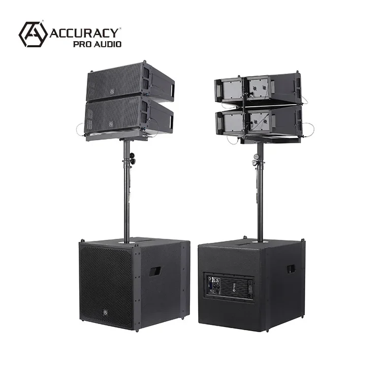 Accuracy Pro Audio LAP615TD3-4.6K Wooden Sound System Line Array Speakers PA System Professional Active Line Array