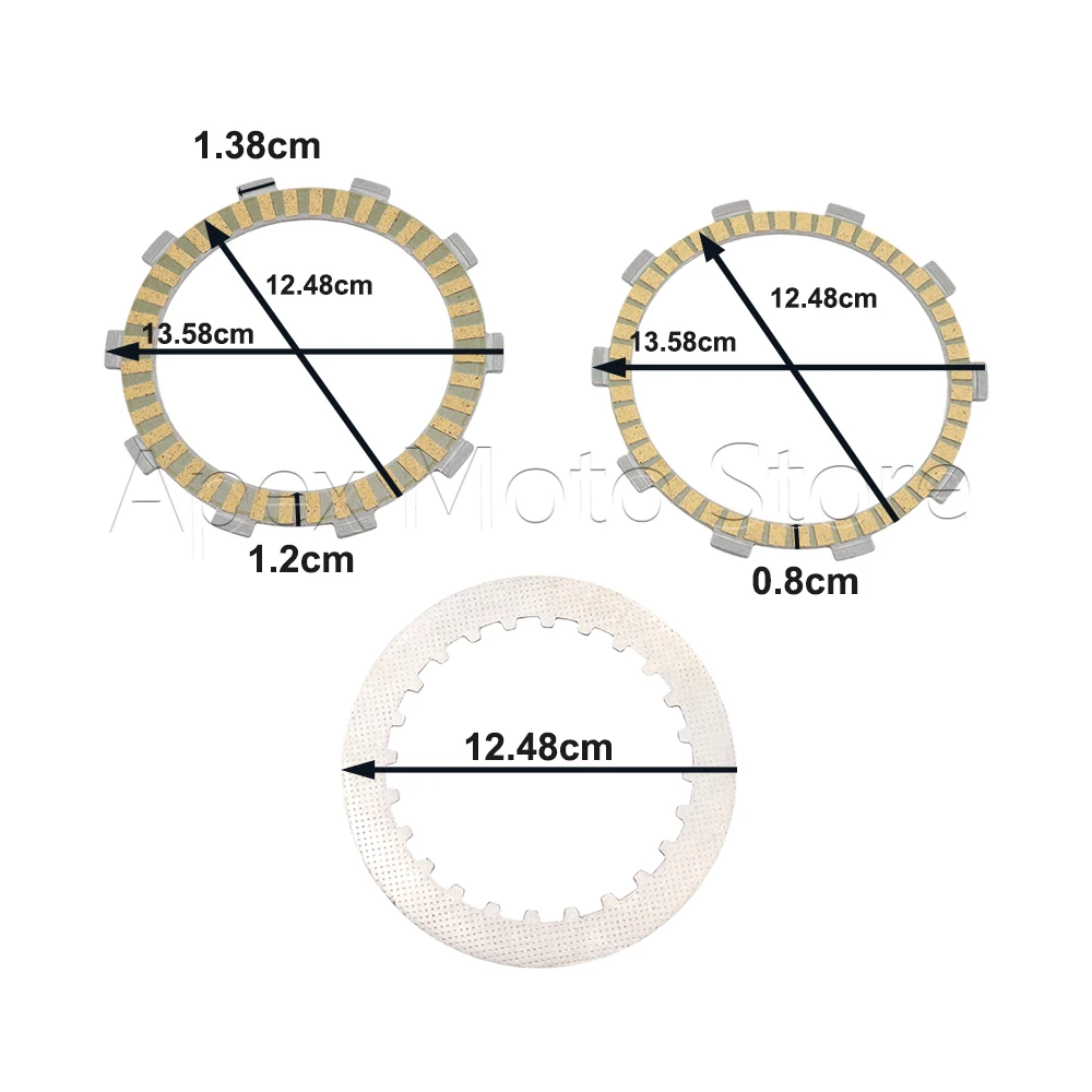 For Benelli BN TRK TNT 250 251 BN251 TNT25 TNT250 TRK251 Leoncin250 BJ250-15 Motorcycle Clutch Plate Steel Plate Friction Disc
