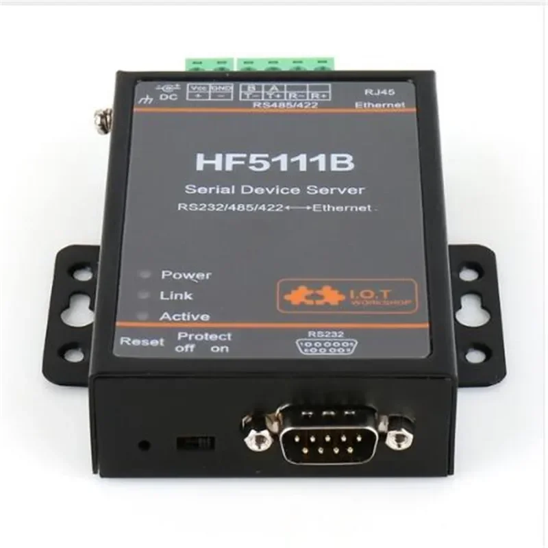 5 ชิ้น/แพ็คอย่างเป็นทางการ 5111B RJ45 RS232/485/422 Serial To Ethernet ฟรี RTOS Serial 1 พอร์ต Server Converter อุปกรณ์อุตสาหกรรม