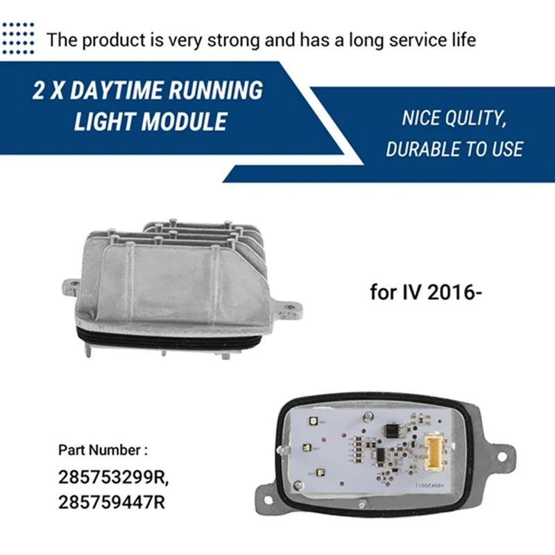 X-T Für Renault Megane IV LED Tagfahrlicht Modul Für Valeo Scheinwerfer Control Unit 285753299R 285759447R