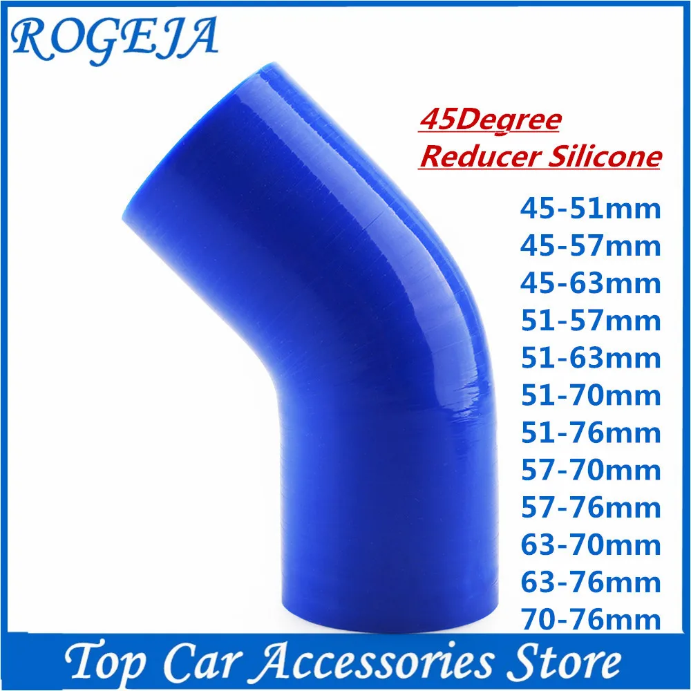 

Universal 45 Degree 2.0" 2.5" 2.75" 3" 45mm 51mm 63mm 70mm 76mm 89mm 102mm Elbow Silicone Hose Reducer Pipe Turbo Intake Couple