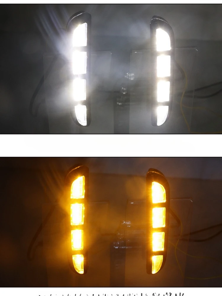 

For Honda Accord 2022 2023 Car Led Daytime Running Light Dynamic Flowing Turn Signal Lamp Fog Lights
