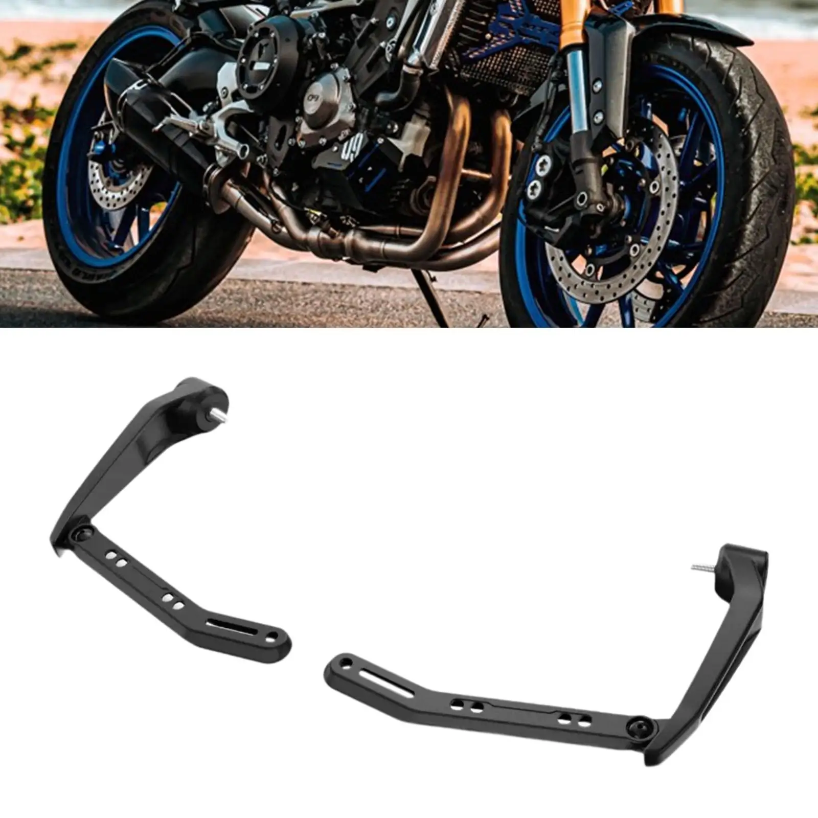 2x Motorcycle Handguard Bracket Handguard Holder Direct Replace Stable Easily Install Hand Protector Bracket for MT 09 2024