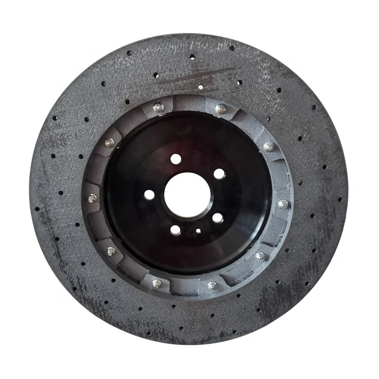 2 Piece Break Disk OEM 4L0615301D Front CCB Brake Rotors Carbon Ceramic Disc For Audi Q7