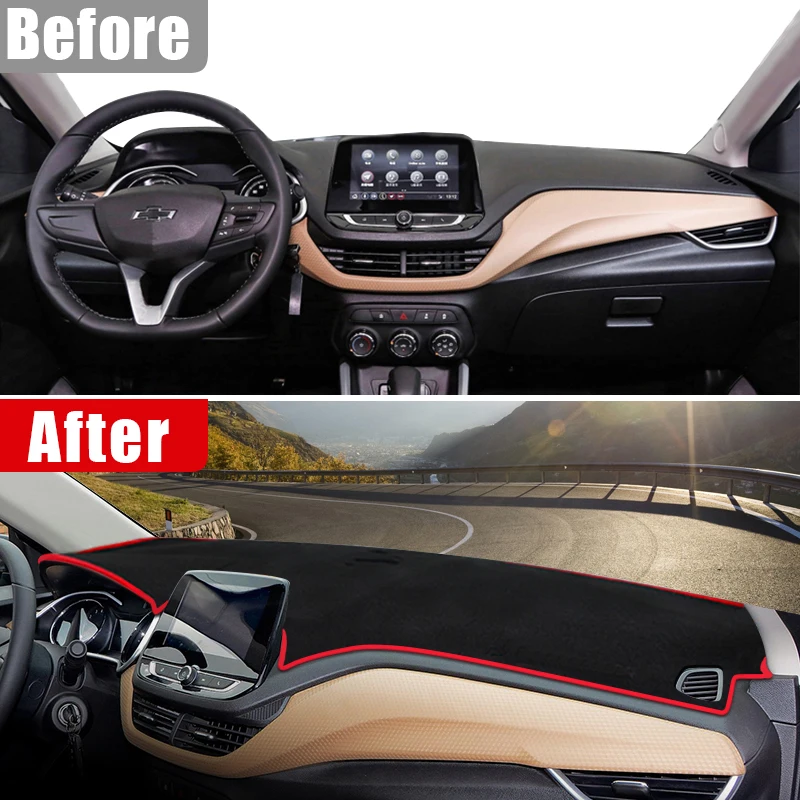 For Chevrolet Onix Cavalier 2019 2020 2021 2022 2023 Car Dashboard Cover Dash Mat Sun Shade Non-slip Pad Accessories