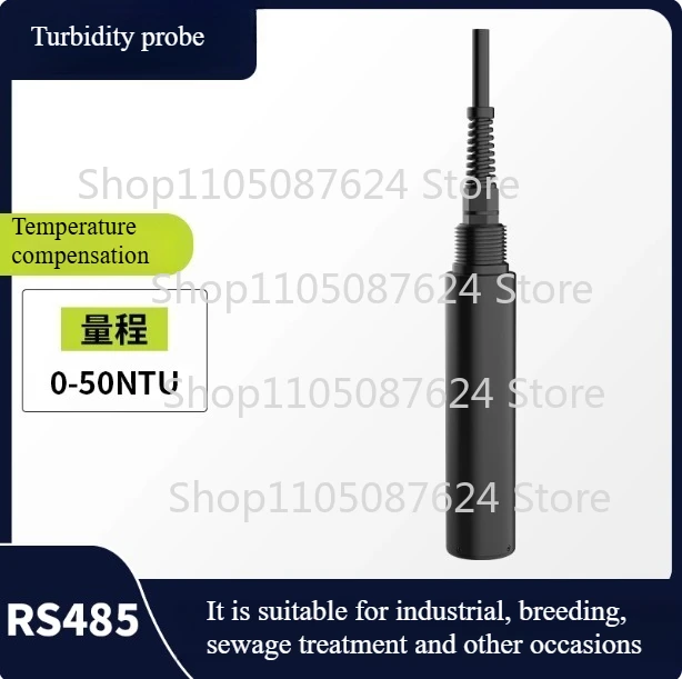 

1pcs Water quality turbidity sensor electrode online sludge concentration meter suspended matter sewage analysis turbidity meter
