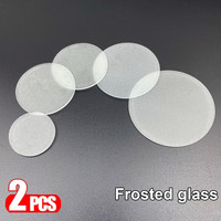 2pcs LED Frosted Glass Plate Diameter 35mm 44.5mm 50mm 59mm 64mm 69mm Round Flat Semitransparent Glass Lampshade For Light Lamp