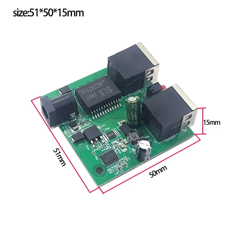 2 1000M/100M/10M 2.5G switch Non standard one POE802.3BT48V(2W-90W)switch module