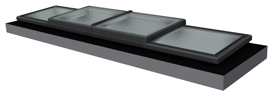 Roof Sliding Aluminum Electric Automatic Windows Villa Residential with Waterproof Modern Skylight Roof Glass Vision