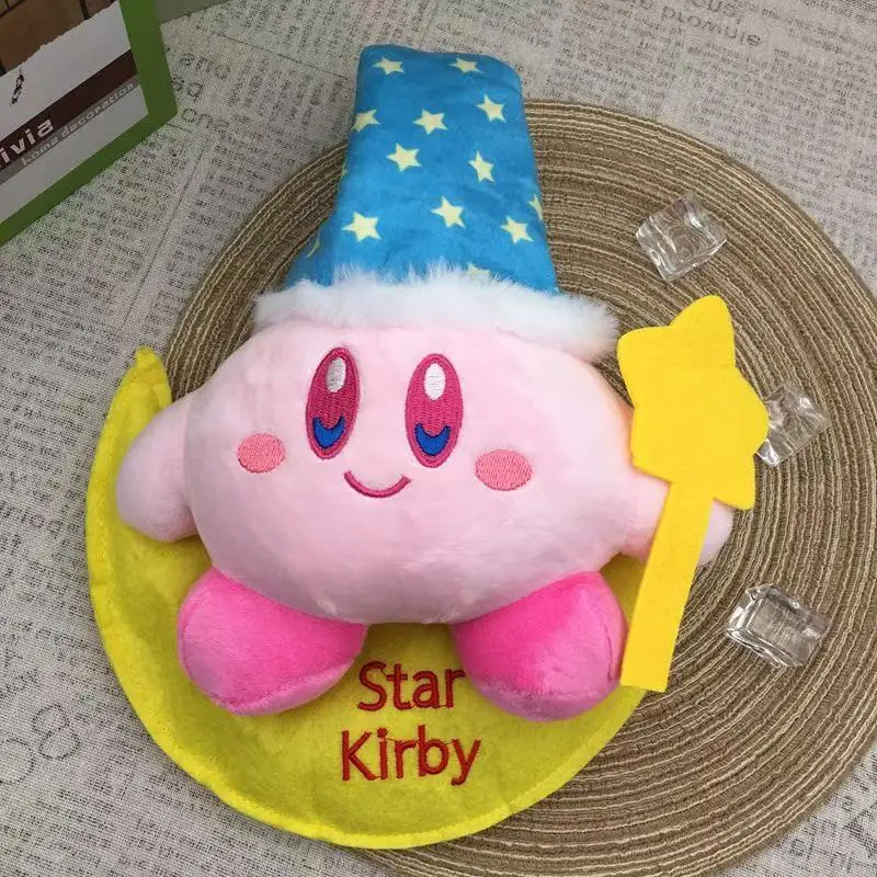 ตุ๊กตาคิรบี้อนิเมะน่ารัก สีชมพู ตุ๊กตาการ์ตูนนุ่ม ของเล่นตุ๊กตาสัตว์นุ่มฟู หมอนอิงตกแต่งบ้าน ของขวัญวันเกิดสำหรับเด็ก
