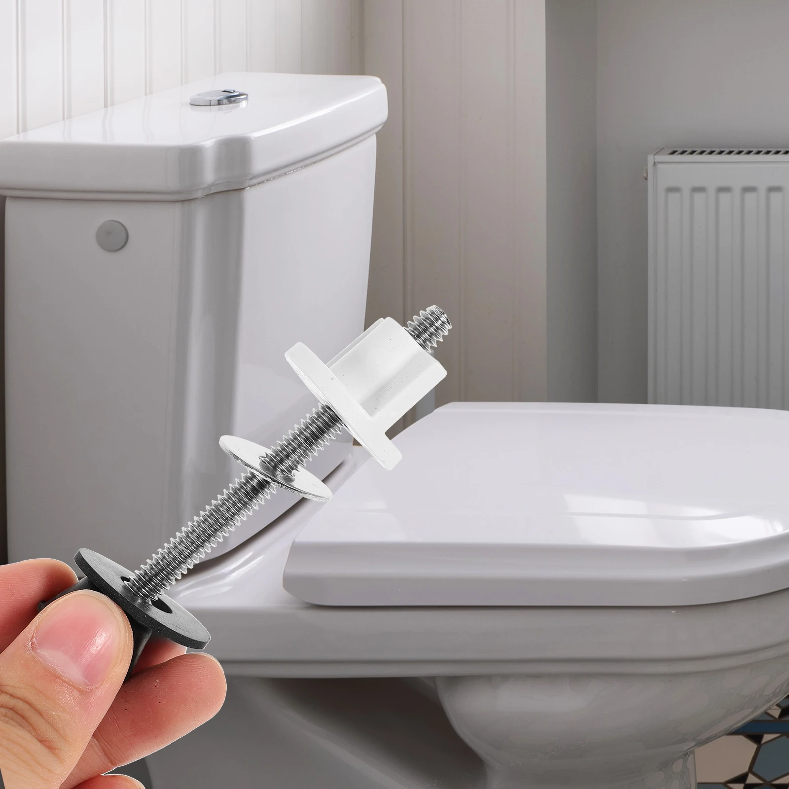 

2pcs Stainless Steel Toilet Seat Screws Universal Mounting Bolts Fixings Replacement Parts For Bathroom Tools Hardware