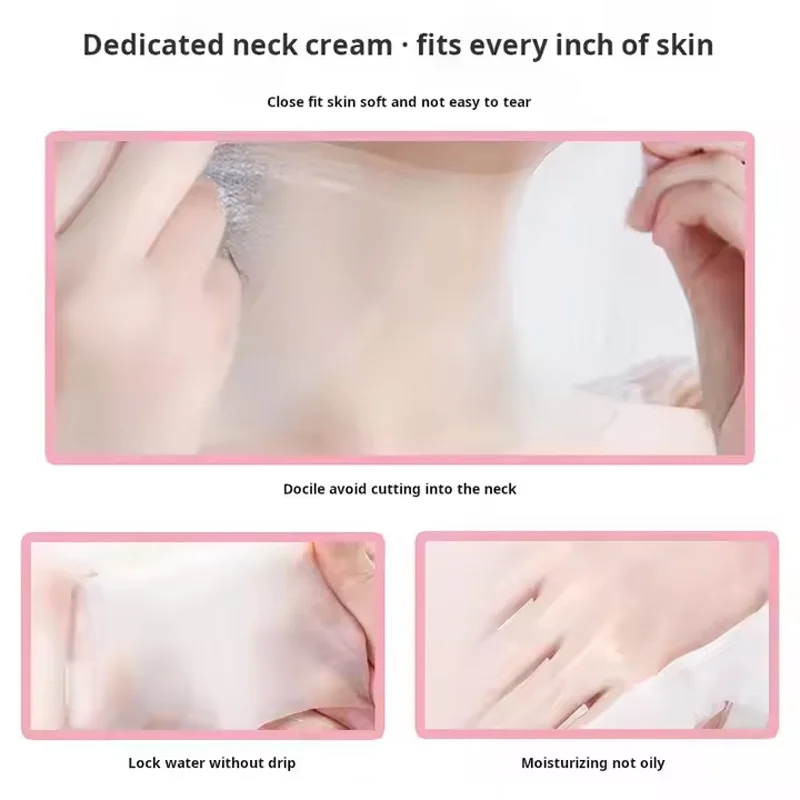 10pcs Goat Milk Neck Mask Collagen Firming Hydrating Crystal Neck Masks Skincare Nourishing Brightening Beauty Necks Skin Care