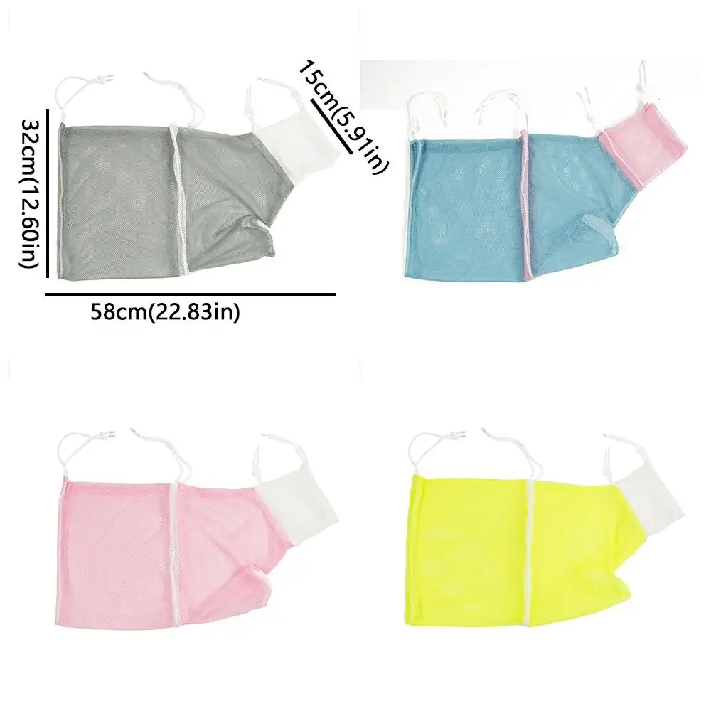 Anti Scratch Cat Washing Bag Anti Bite Adjustable Straps Cat Grooming Bag Breathable Mesh Pet Shower Bag For Pet Cat