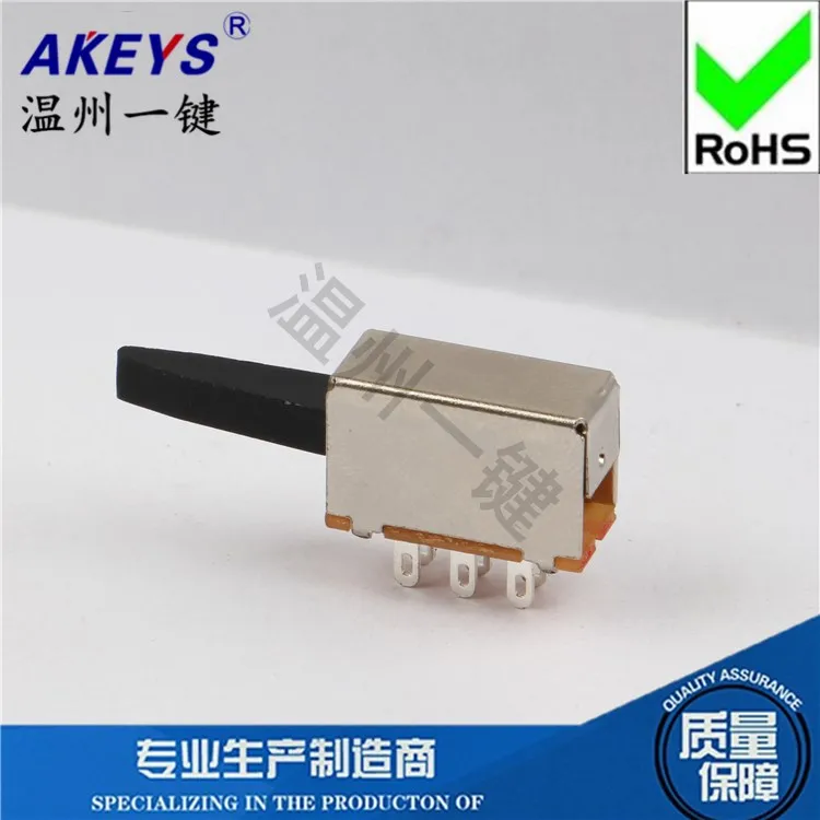 PS-22I48 Quality Assurance Straight Key Lockless Switch 6P Hole Foot Reset Switch Special Handle Switch Toggle Switch