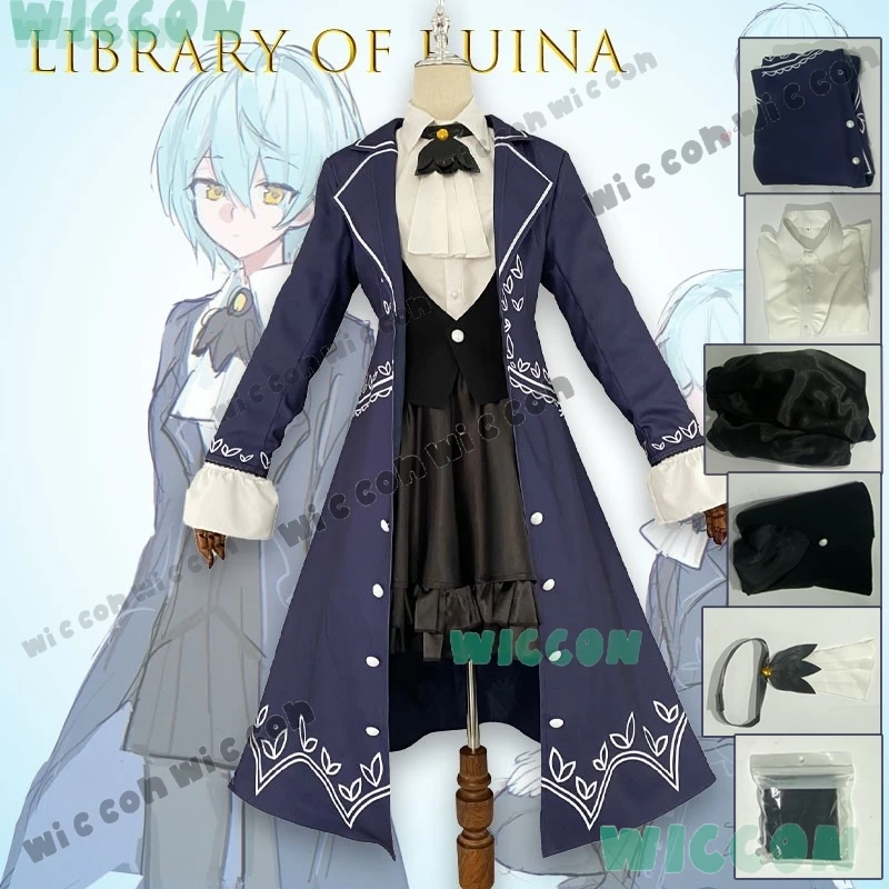 Anime jogo personagem desempenho biblioteca de ruina angela tribunal real cosplay traje gótico palco outfit cos cosplay lolita