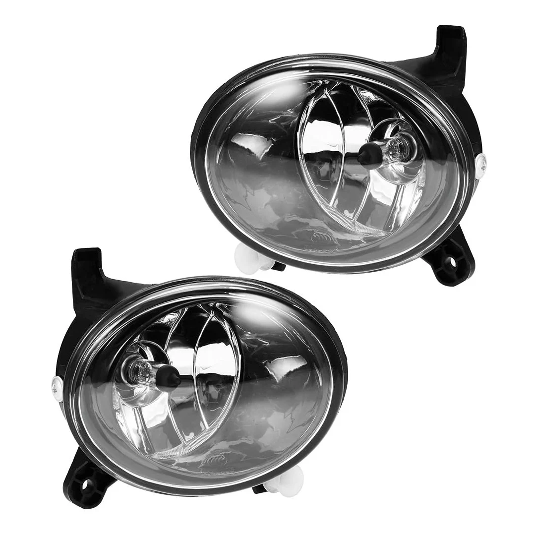 Front Bumpe Clear Lens Fog Light Driving Lamp with H11 Bulb 55W For A4 S4 B8 Sedan 2009-2012 (Pair, Left + Right)