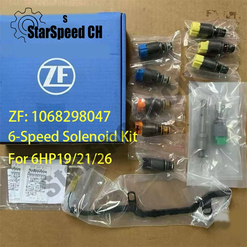 

Original 6HP21 6HP28 ZF6HP21 ZF6HP28 Transmission Solenoids with Harness Kit 1068298047 For BMW Audi Jaguar